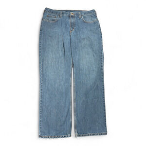 Carhartt Jeans Mens 36x31 Blue Denim Dark Wash Relaxed Rugged Flex Workwear